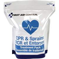 9 articles pour la RCR et le soin des entorses pour la trousse d'intervention d'urgence de premiers soins D. Morneault & Fils