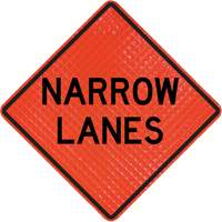 Quadra Flex Roll-Up Sign with Traffic Control Person Ahead Symbol D. Morneault & Fils