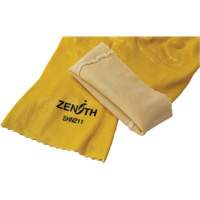 Rough-Finish Chemical-Resistant Gloves, Size 9, 12" L, PVC, Interlock Inner Lining, 47-mil D. Morneault & Fils