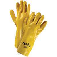 Rough-Finish Chemical-Resistant Gloves, Size 9, 14" L, PVC, Interlock Inner Lining, 47-mil D. Morneault & Fils