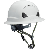 Fibre Metal Climbing Style Helmet with Full Brim, Meets CSA Type 2, Ratchet Suspension, Vented D. Morneault & Fils