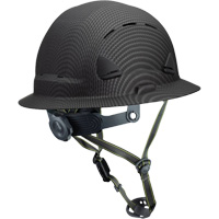 Fibre Metal Climbing Style Helmet with Full Brim, Meets CSA Type 2, Ratchet Suspension, Vented D. Morneault & Fils