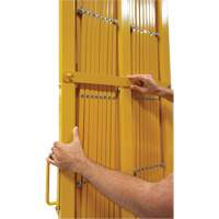 Expandable Barrier, 84" H x 20' L, Yellow D. Morneault & Fils