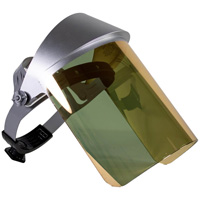 Heat Reflective Face Shield, Polycarbonate, Ratchet Suspension D. Morneault & Fils