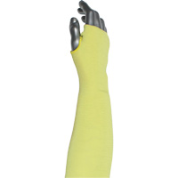 Manchette r&eacute;sistante &agrave; la coupe &agrave; 2 plis Kut Gard avec ouverture pour le pouce , Aramide/ATA, 10", ASTM ANSI niveau A6, Jaune D. Morneault & Fils