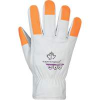 Gants haute visibilit&eacute; r&eacute;sistants &agrave; la coupe Endura Pro, Taille Petit, Enveloppe en Cuir de vache, ASTM ANSI niveau A6 D. Morneault & Fils
