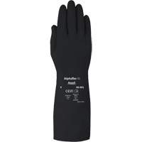 Gants d,usage moyen r&eacute;sistants aux produits chimiques AlphaTec 38001PP, Taille 7, 14" lo, Caoutchouc butyle, 14 mils D. Morneault & Fils