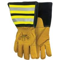 Powerline Water-Resistant Gloves, Leather, Medium D. Morneault & Fils