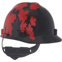 Casque sp&eacute;cialis&eacute; V-Gard, Suspension Rochet, Noir/Rouge D. Morneault & Fils