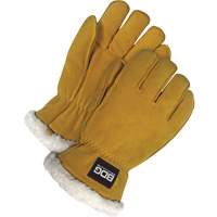 Driver's Gloves, Medium, Split Deerskin Palm, Sherpa Inner Lining D. Morneault & Fils