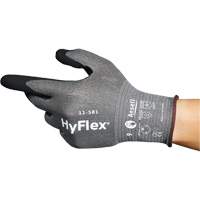 Gants industriels ultral&eacute;gers 11-581 HyFlex, Taille 6, Calibre 21, Rev&ecirc;tement Nitrile, Enveloppe en Nylon/PEHP/Tungst&egrave;ne/Spandex, ASTM ANSI niveau A6 D. Morneault & Fils