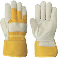 Women's Insulated Cow Grain Gloves, One Size, Grain Cowhide Palm, Fleece Inner Lining D. Morneault & Fils