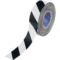 ToughStripe&reg; Max Floor Marking Tape, 2" x 100', Polyester, Black and White D. Morneault & Fils