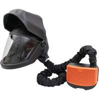 PEAKAIR DEFENDER Visor with Flip-Front & X90VX Blower Kit, Facepiece Respirator/Welding Helmet, Lithium-Ion Battery D. Morneault & Fils