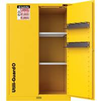 Utili-Guard+ Flammable Safety Cabinet, 45 gal., 2 Door, 43" W x 65" H x 22" D D. Morneault & Fils