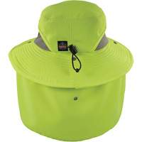 Chapeau de garde forestier 8934 Chill-Its avec prot&egrave;ge-nuque, petit/moyen, Lime haute visibilit&eacute; D. Morneault & Fils