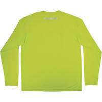 Chill-Its 6689 Cooling Long Sleeve Sun Shirt with UV Protection, High-Visibility Lime-Yellow, Small D. Morneault & Fils