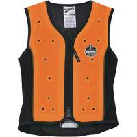Veste de refroidissement &eacute;vaporatif Chill-Its 6685 avec fermeture &agrave; glissi&egrave;re, Moyen, Orange D. Morneault & Fils