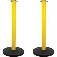 Industrial Stanchion, 37" High, Yellow D. Morneault & Fils