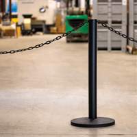 Industrial Stanchion Kit with Plastic Chain, 37" High, Red D. Morneault & Fils