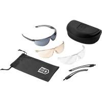 Gunfire 2.0 Ballistic Protection Safety Glasses Kit, Clear/Copper/Smoke Lens, Anti-Fog/Anti-Scratch, ANSI Z87+ D. Morneault & Fils