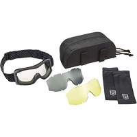 X1000 Ballistic Protection Goggles Kit, Amber/Clear Lens, Anti-Fog/Anti-Scratch, Direct Vent D. Morneault & Fils