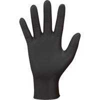 Gants jetables 709B PyraGrip, 7/Petit, Nitrile, 8 mils, Sans poudre, Noir D. Morneault & Fils