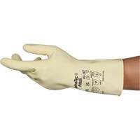 Gants naturels et l&eacute;gers AlphaTec 87-137, Taille 7, 11,8" lo, Latex de caoutchouc, 16 mils D. Morneault & Fils