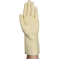 Gants naturels et l&eacute;gers AlphaTec 87-137, Taille 7, 11,8" lo, Latex de caoutchouc, 16 mils D. Morneault & Fils