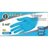 34600 Disposable Gloves, Small, Nitrile, 5-mil, Powder-Free, Blue D. Morneault & Fils