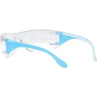Lunettes de s&eacute;curit&eacute; bleu/blanc Adapt Lite, Lentille Transparent, Antibu&eacute;e/Anti-&eacute;gratignures, ANSI Z87+/R&eacute;pond ou surpasse la norme CSA Z94.3 D. Morneault & Fils