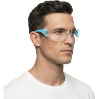 Lunettes de s&eacute;curit&eacute; bleu/blanc Adapt Lite, Lentille Transparent, Antibu&eacute;e/Anti-&eacute;gratignures, ANSI Z87+/R&eacute;pond ou surpasse la norme CSA Z94.3 D. Morneault & Fils