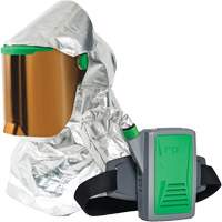 Z-Link Radiant Heat Respirator with Belt Mount & Blower, Facepiece Respirator/Headcover & Faceshield, Lithium-Ion Battery D. Morneault & Fils