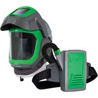 Z-Link Respirator Helmet with Face Seal, Visor & Belt Mount, Facepiece Respirator/Welding Helmet, Lithium-Ion Battery D. Morneault & Fils