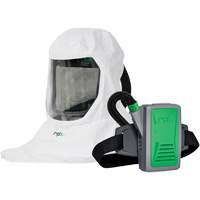 T-Link Respirator with Bump Cap, Breathing Tube, Belt-Mount & PX5 PAPR, Loose Fitting Hood & Faceshield, Lithium-Ion Battery D. Morneault & Fils
