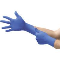 MICROFLEX N21 Disposable Gloves, 6.5/7/Small, Nitrile, 4.7-mil/5.5-mil, Powder-Free, Cobalt, Class 2 D. Morneault & Fils