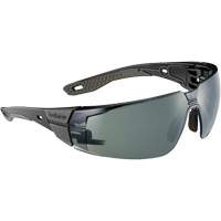 RUSH+ 2.0 M/L Safety Glasses with Black & Grey Frame, Grey/3.0 Lens, Anti-Fog/Anti-Scratch, ANSI Z87+ D. Morneault & Fils