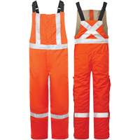 Avenger 9 oz High-Visibility Insulated Bib Pants, Style 525, Men's, X-Small, Orange D. Morneault & Fils