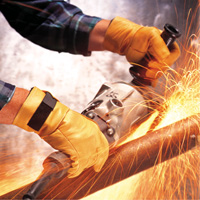 Gants antivibrations Air Glove, Taille T-petit, Paume Cuir fleur D. Morneault & Fils