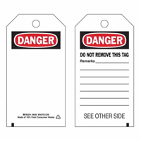 &eacute;tiquettes de s&eacute;curit&eacute; auto-plastifiantes, Polyester, 3" la x 5-3/4" h, Anglais D. Morneault & Fils