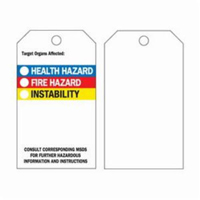 Self-Laminating Right-To-Know Tags, Polyester, 3" W x 5-3/4" H, English D. Morneault & Fils