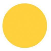 &eacute;tiquettes rondes inscriptibles, Cercle, 3" lo x 3" la, Jaune D. Morneault & Fils