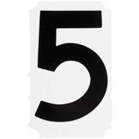 &eacute;tiquettes de lettres et chiffres gothiques individuels Quick-Align, 5, 4" h, Noir D. Morneault & Fils