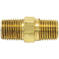 RACCORD HEXAGONAL,1/4"-1/4"NPT,LAITON, Laiton D. Morneault & Fils
