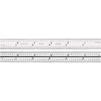 Junior Combination Squares, 6" L, Steel, Satin D. Morneault & Fils