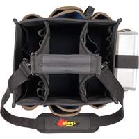 Large Electrical & Maintenance Tool Carrier, Polyester, 23 Pockets, Black D. Morneault & Fils