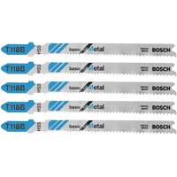 Jig Saw Blades Basic for Metal, High Speed Steel, T-Shank, 3-5/8" L D. Morneault & Fils