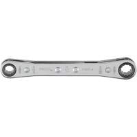 Double Box Ratcheting Wrench, 12 Point, 1/4" x 5/16", Polished Finish D. Morneault & Fils