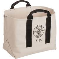 Sac &agrave; outils robuste de 17", Toile, 1 pochettes, Beige/Noir D. Morneault & Fils