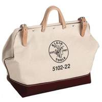 Sac d'outils robuste de 22 po, Toile, 1 pochettes, Brun/Naturel D. Morneault & Fils